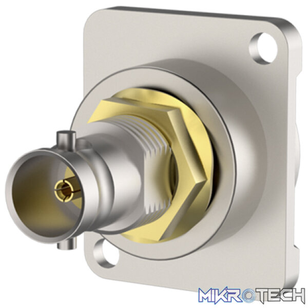 Roxtone - Bnc Female Socket Chassis Mount Nickel Plated Shell - Image 3