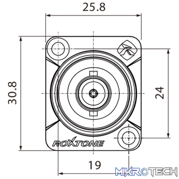 Roxtone - Bnc Female Socket Chassis Mount Nickel Plated Shell - Image 4