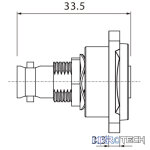 Roxtone - Bnc Female Socket Chassis Mount Nickel Plated Shell - Image 5