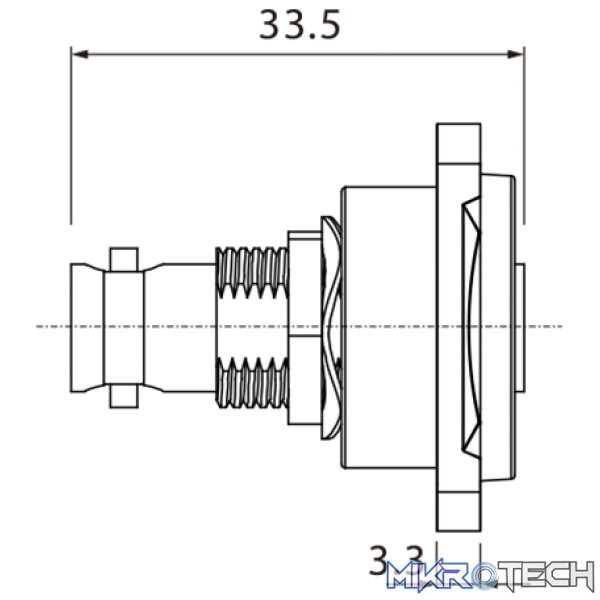 Roxtone - Bnc Female Socket Chassis Mount Nickel Plated Shell - Image 5