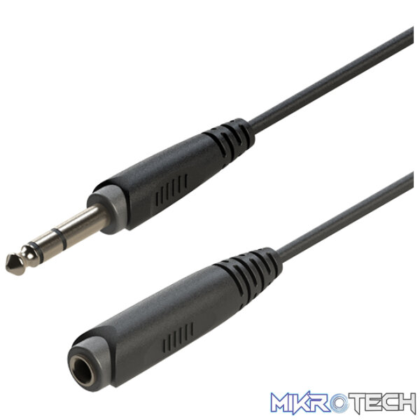 RACC400_1 Roxtone - 3M Samurai Series Signal Lead 6.3 M St - 6.3 F St Socket - Image 1