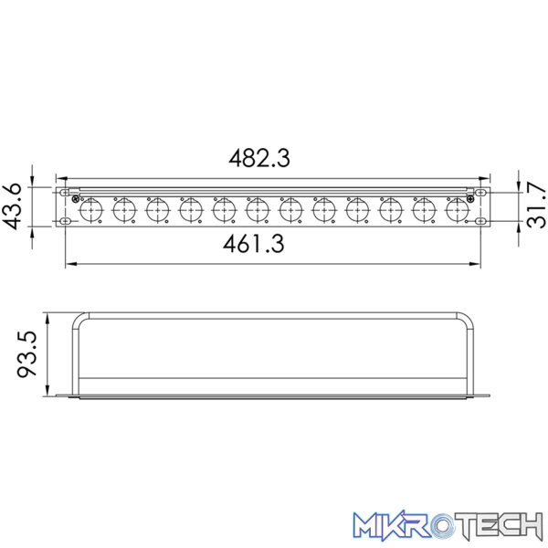 Roxtone - Rack Panel D Size Chassis Connector - Image 3
