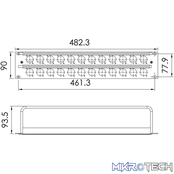 Roxtone - Rack Panel D Size Chassis Connector - Image 3