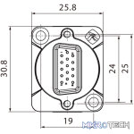 Roxtone - Vga Female Through Socket Nickel Plated Shell - Image 4
