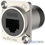 Roxtone - Cat5E Through Socket Nickel Plated Shell