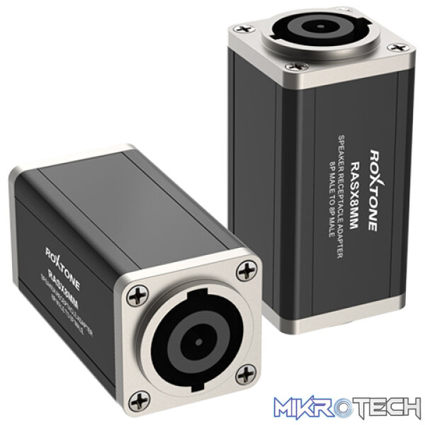 RASX8MM_1 Roxtone - Adap Speakon Female - Speakon Female 8 Pole - Image 1