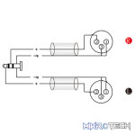 Roxtone - Smart Series Signal Lead 3.5 M St - 2 Xlr M 3M - Image 3