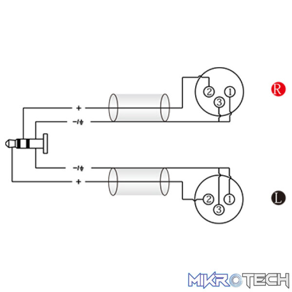 Roxtone - Smart Series Signal Lead 3.5 M St - 2 Xlr M 3M - Image 3