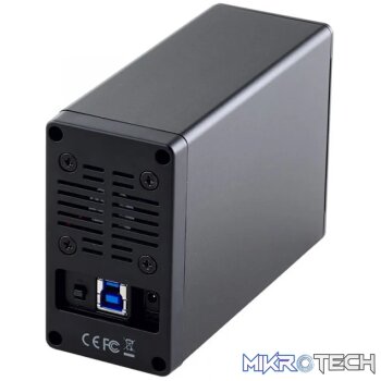 RCT 2.5'' 2 BAY RAID  SATA3 TO USB 3.0 ENCLOSURE