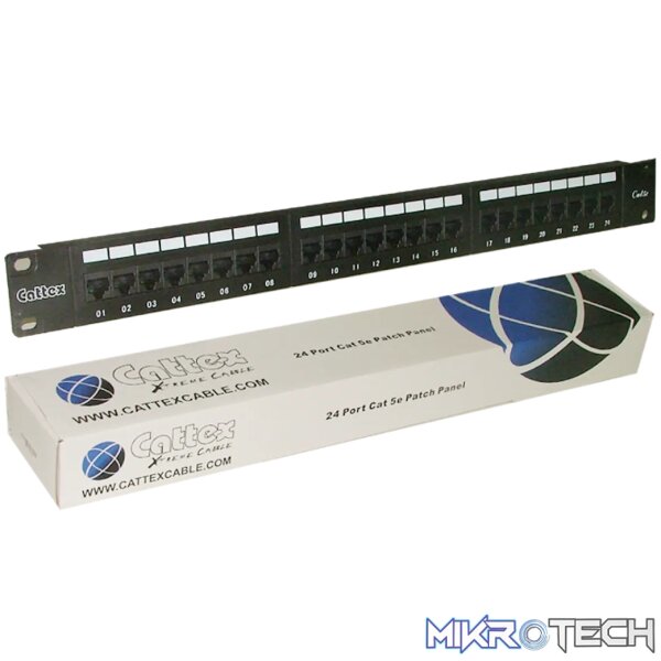 RCT 24 PORT CAT5E UTP PATCH PANEL RCT 24 PORT CAT5E UTP PATCH PANEL