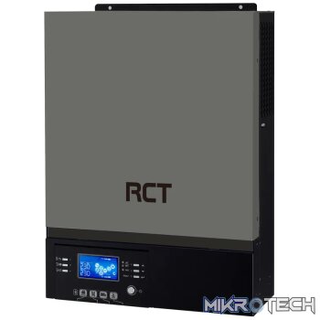 RCT AXPERT VM3 3KVA INVERTER 24V DC 4000W PV & BATTERY INDEPENDANT BMS Compatiable; BT; No Parallel Operations;
