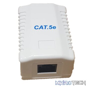RCT- CAT5 WALLBOX SINGLE PORT