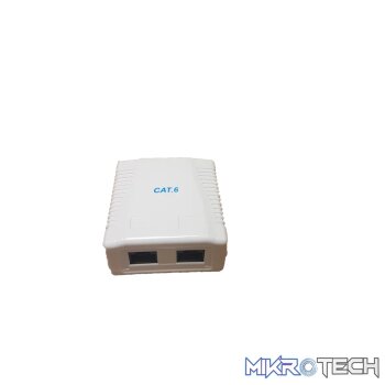 RCT- CAT6 WALLBOX DUAL PORT