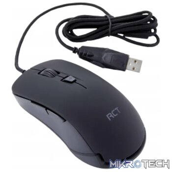 RCT CT12 Optical USB Mouse Black 3200 DPI - Wired