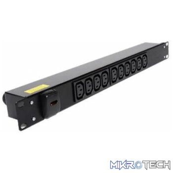 RCT IEC 10 Way power 19'  rack mount .