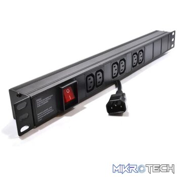 RCT IEC 6 Way power 19'  rack mount .