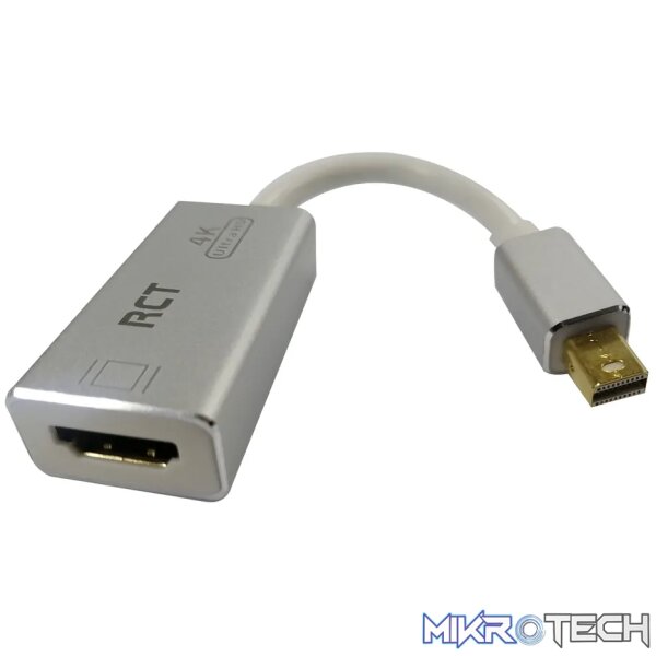 RCT MINI DISPLAY PORT TO HDMI ADAPTOR RCT MINI DISPLAY PORT TO HDMI ADAPTOR