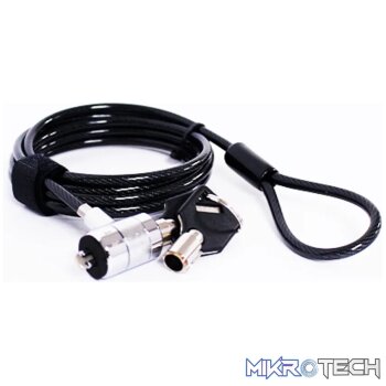 RCT NL-K01K Masterkey Notebook Security Lock Kensington T-BAR Compatible. 1.8M