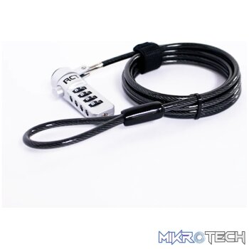 RCT NL-N01K 4 Digit  Notebook Security Lock Kensington T-BAR Compatible. 1.8M