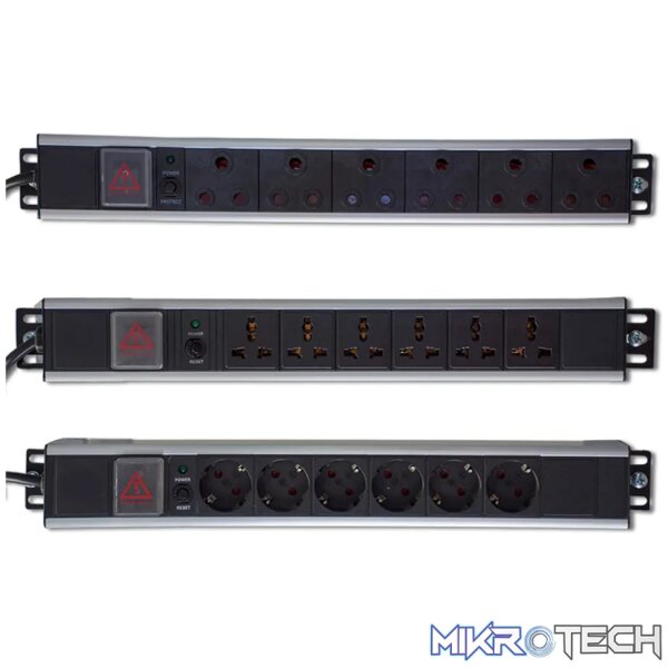 RCT RSA 6 way 16A 19' rack mount ZA Plug. RCT RSA 6 way 16A 19' rack mount ZA Plug.