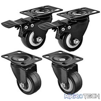 RCT SET OF 4 CASTORS 2x break 2x std.