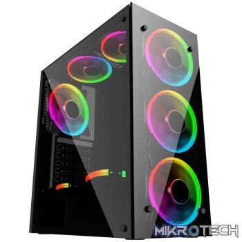 RCT case Jazovo-IX 20GP case with 500W PSU - No M.2 drive - 2.5'' only Front : 3 x 120mm Front Fan (installed)/ 240mm Radiator |