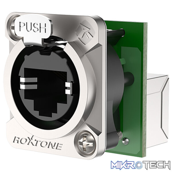 RE8FD5_1 Roxtone - Cat5E Ethercon Through Socket Nickel Plated Shell - Image 1