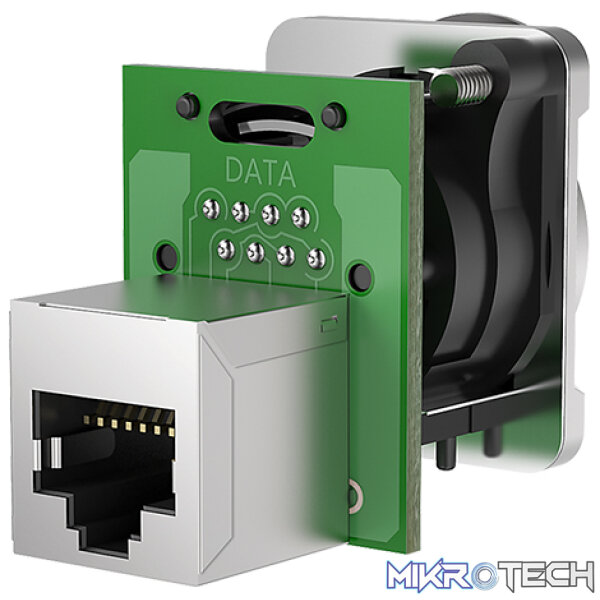 Roxtone - Cat5E Ethercon Through Socket Nickel Plated Shell - Image 2