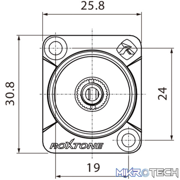 Roxtone - Female Socket Nickel Plated Shell - Image 4