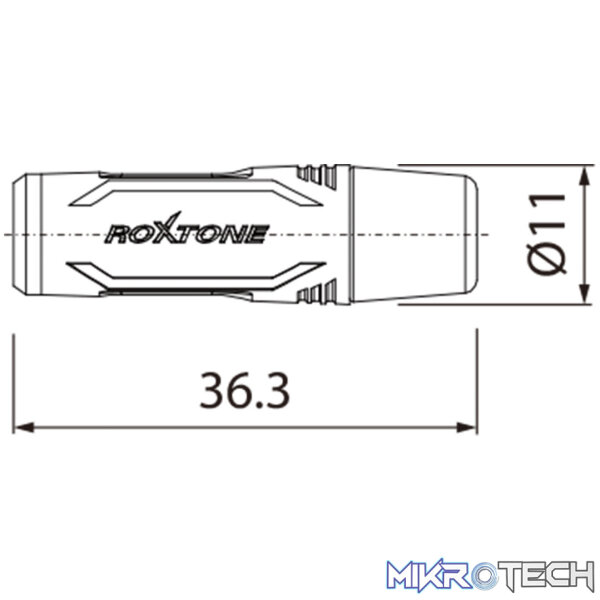 Roxtone - 3.5Mm Jack Stereo Inline Female Nickel Plated Shell - Image 2