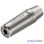 Roxtone - 3.5Mm Female Jack Stereo Nickel Plated Black Shell