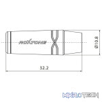 Roxtone - 3.5Mm Female Jack Stereo Nickel Plated Black Shell - Image 3