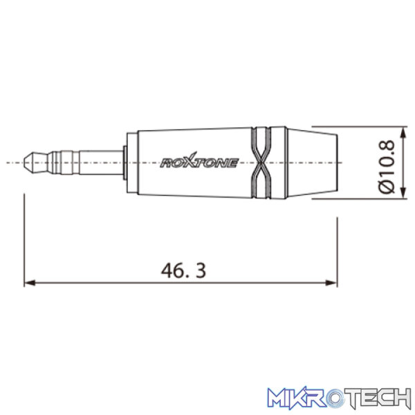 Roxtone - 3.5Mm Jack Stereo Nickel Plated Shell - Image 3