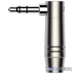 Roxtone - 3.5Mm Male Jack Stereo Nickel Plated Black Shell R/A