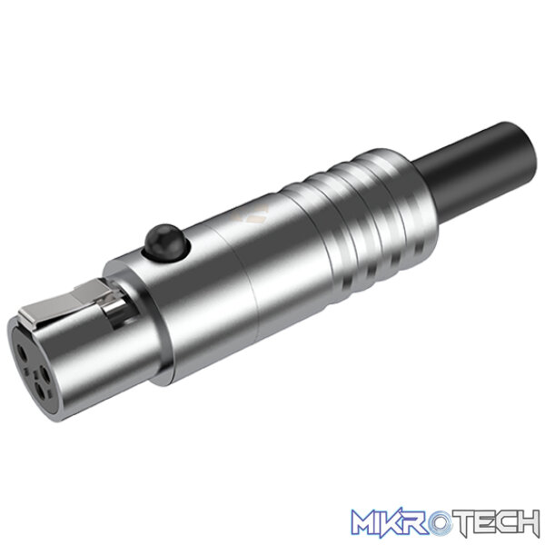 RMX3F-C_1 Roxtone - 5P Mini Xlr Female Nickel Shell - Image 1