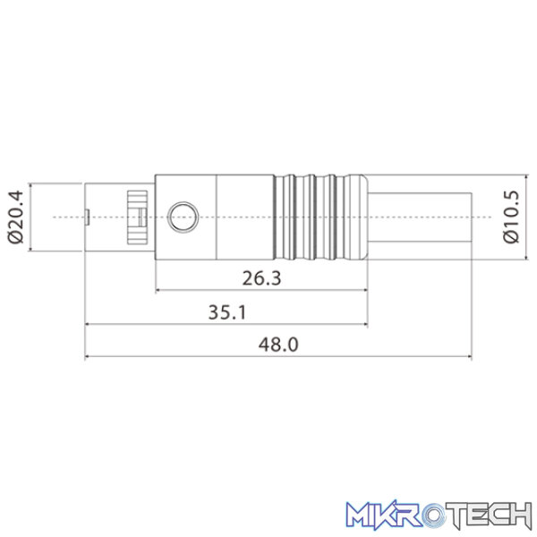 Roxtone - 5P Mini Xlr Female Nickel Shell - Image 2