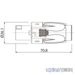 Roxtone - Leader Series  4P Speakon Nickel Plated Contacts - Image 2