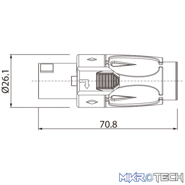 Roxtone - Leader Series  4P Speakon Nickel Plated Contacts - Image 2
