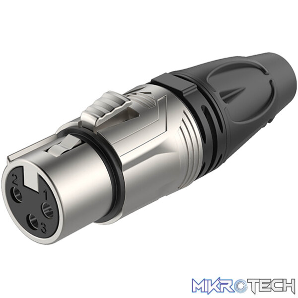 RX3F-NT_1-1 Roxtone - 3P Xlr Female Nickel Plated Shell - Image 1
