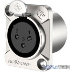 Roxtone - Leader Series 3P Xlr Female Chassis Nickel Plated Shell