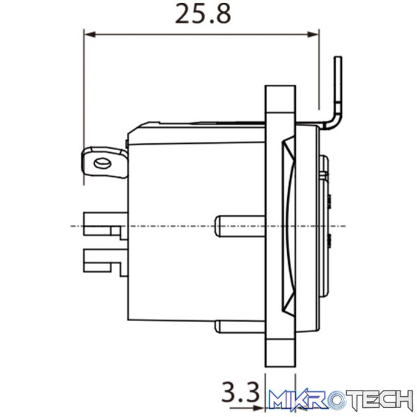 Roxtone - Leader Series 3P Xlr Female Chassis Nickel Plated Shell - Image 4