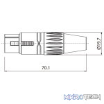 Roxtone - 3P Xlr Female Nickel Plated Shell - Image 2