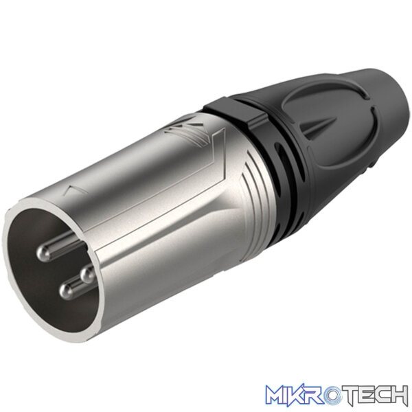 RX3M-NT_1 Roxtone - 3P Xlr Male Nickel Plated Shell - Image 1