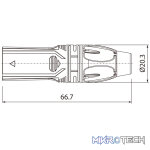Roxtone - 3P Xlr Male Nickel Plated Shell - Image 2