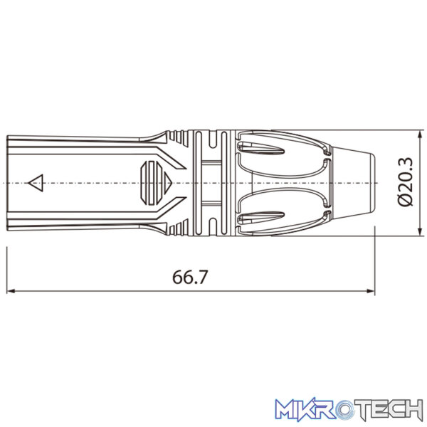 Roxtone - 3P Xlr Male Nickel Plated Shell - Image 2