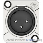 Roxtone - Leader Series 3P Xlr Male Chassis Nickel Plated Shell - Image 2