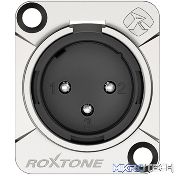 Roxtone - Leader Series 3P Xlr Male Chassis Nickel Plated Shell - Image 2