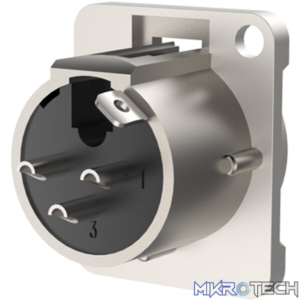 Roxtone - Leader Series 3P Xlr Male Chassis Nickel Plated Shell - Image 3