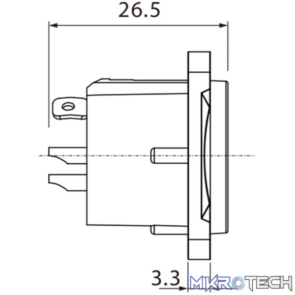 Roxtone - Leader Series 3P Xlr Male Chassis Nickel Plated Shell - Image 5