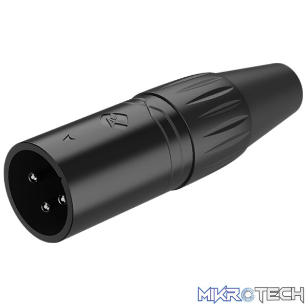 RX3MP-BT_1 Roxtone - 3P Xlr Male Black Shell - Image 1